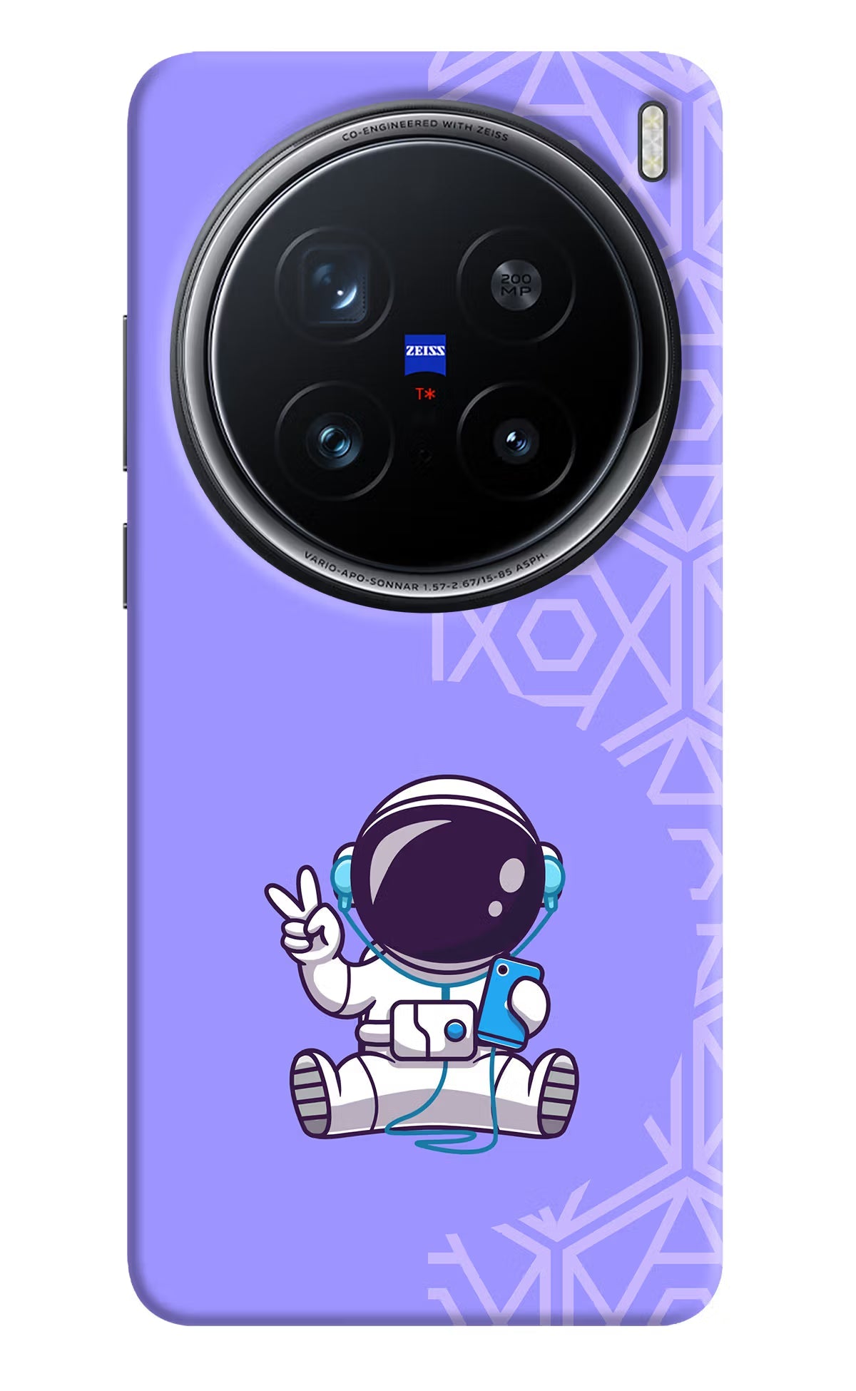 Cute Astronaut Chilling Vivo X200 Pro 5G Back Cover