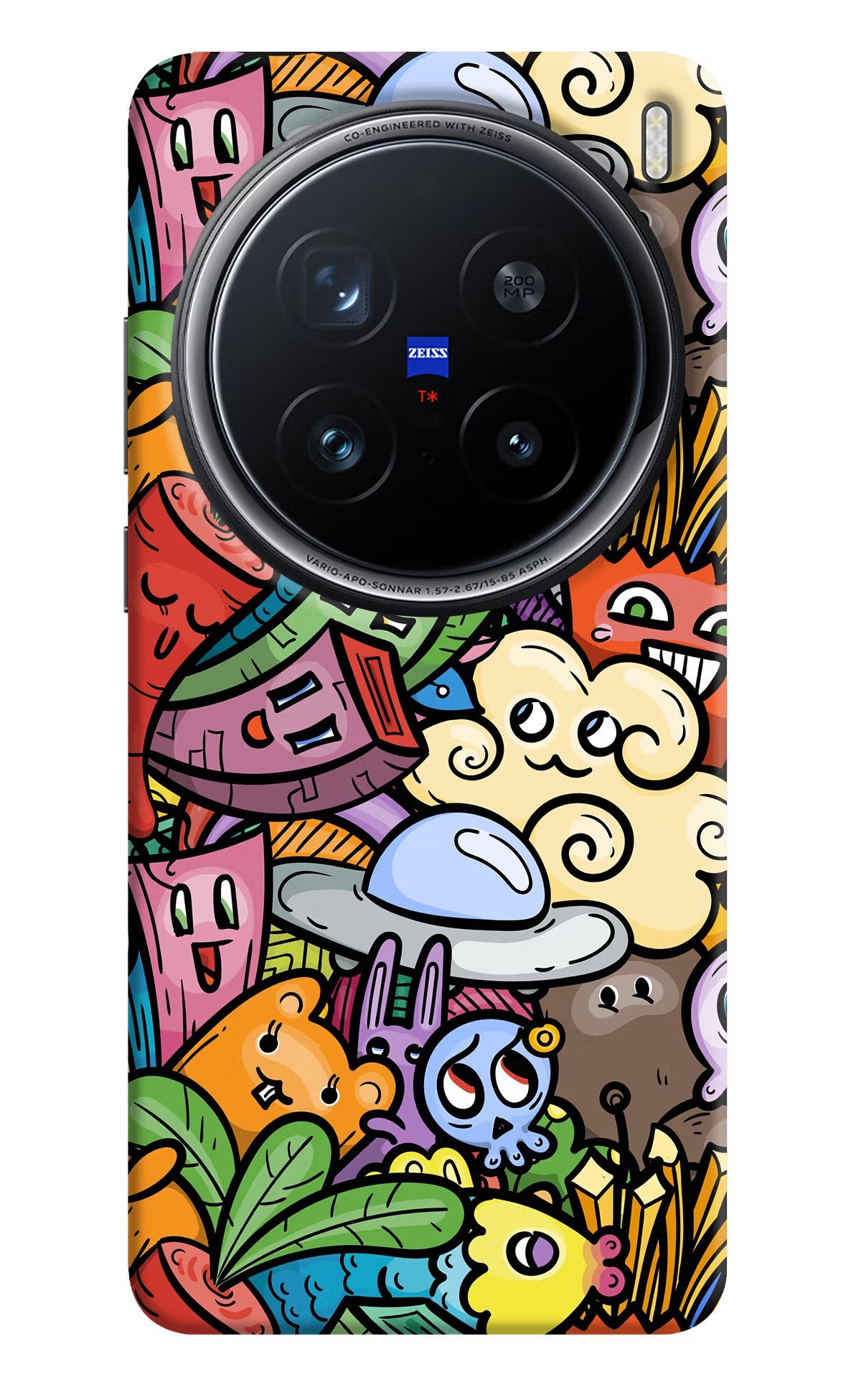 Veggie Doodle Vivo X200 Pro 5G Back Cover