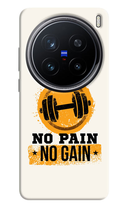 No Pain No Gain Vivo X200 Pro 5G Back Cover