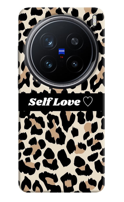 Leopard Print Self Love Vivo X200 Pro 5G Back Cover