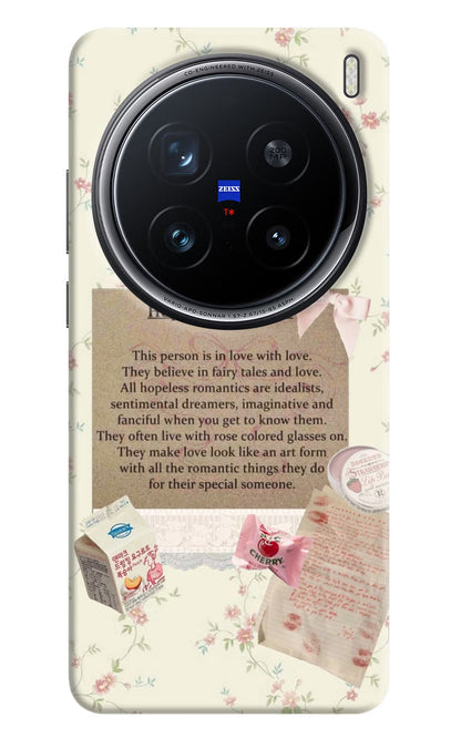 Hopeless Romantic Vivo X200 Pro 5G Back Cover