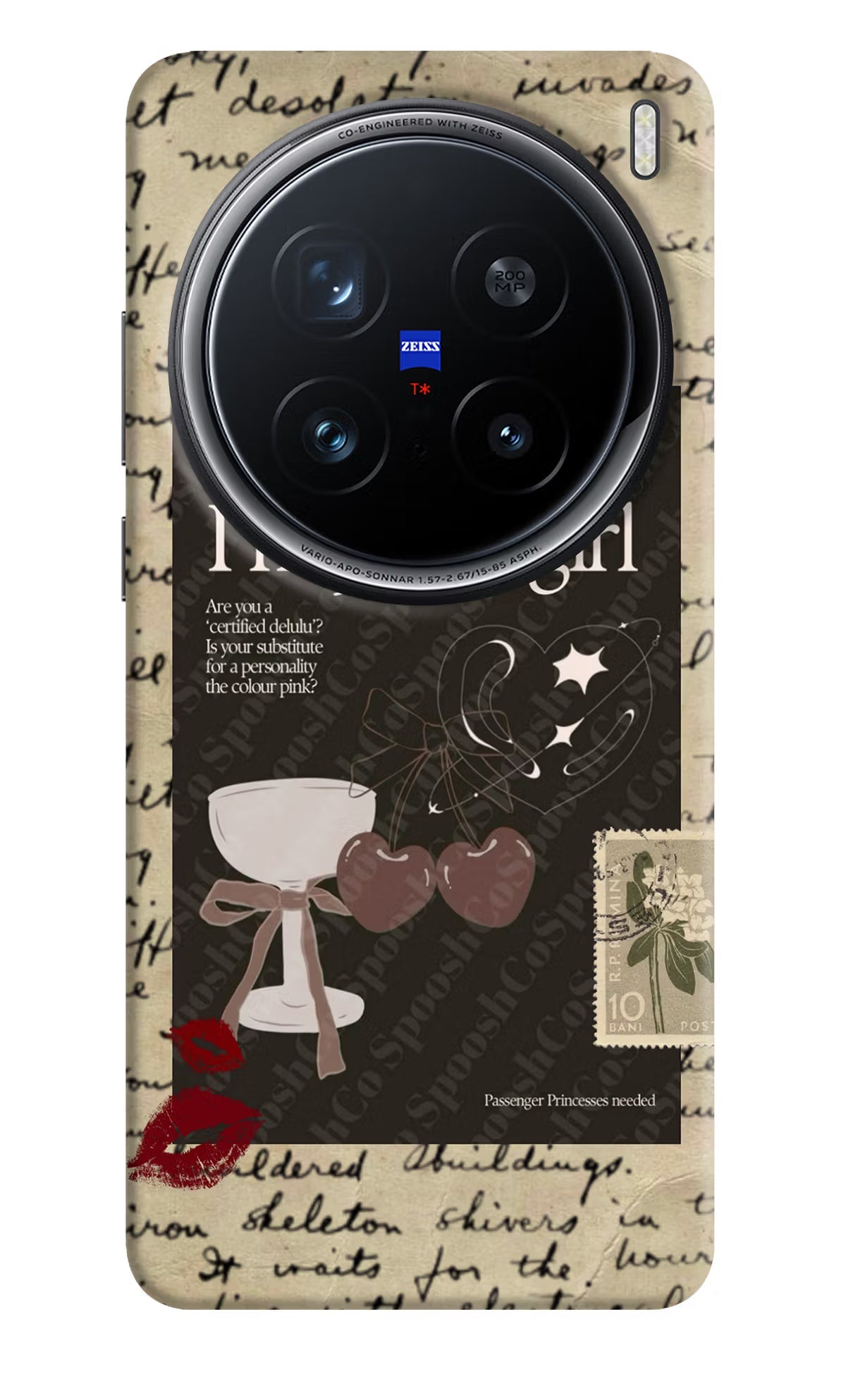 I am just a girl Vivo X200 Pro 5G Back Cover