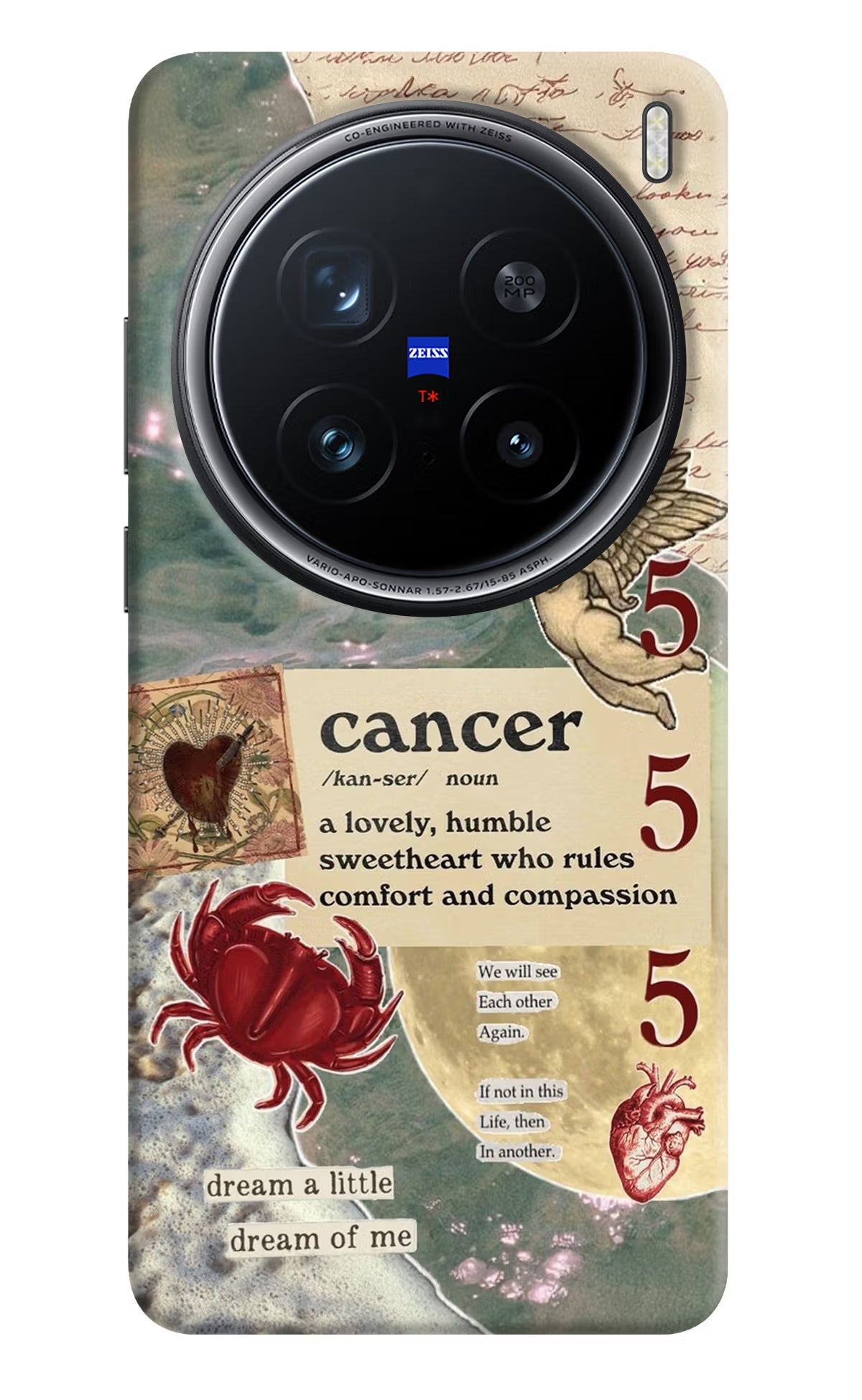 Cancer Zodiac Vivo X200 Pro 5G Back Cover