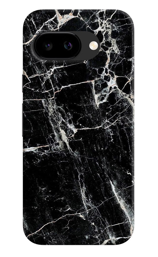Black Marble Texture Google Pixel 9a Back Cover Hard Case - Hello Swanky