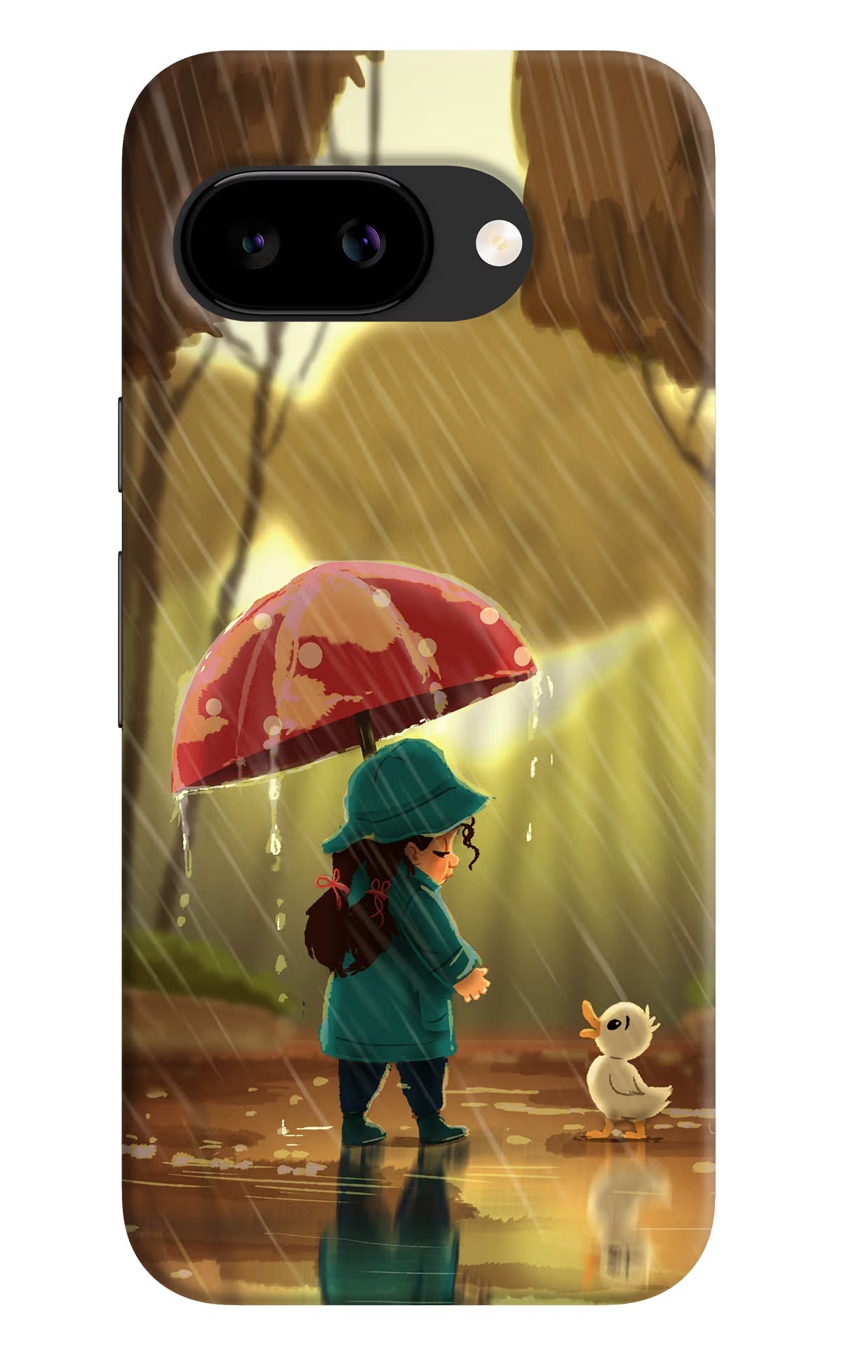Rainy Day Google Pixel 9a Back Cover Hard Case - Hello Swanky