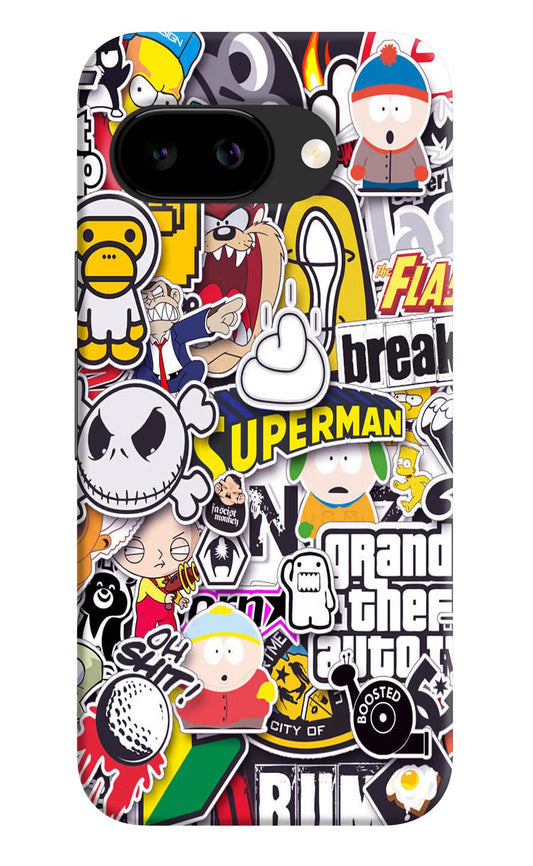 Sticker Bomb Google Pixel 9a Back Cover Hard Case - Hello Swanky