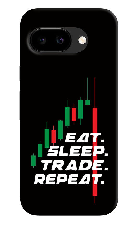 Eat Sleep Trade Repeat Google Pixel 9a Back Cover Hard Case - Hello Swanky