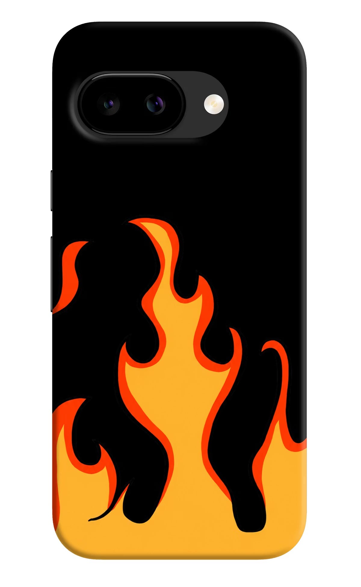Fired Up - Black Google Pixel 9a Back Cover Hard Case - Hello Swanky