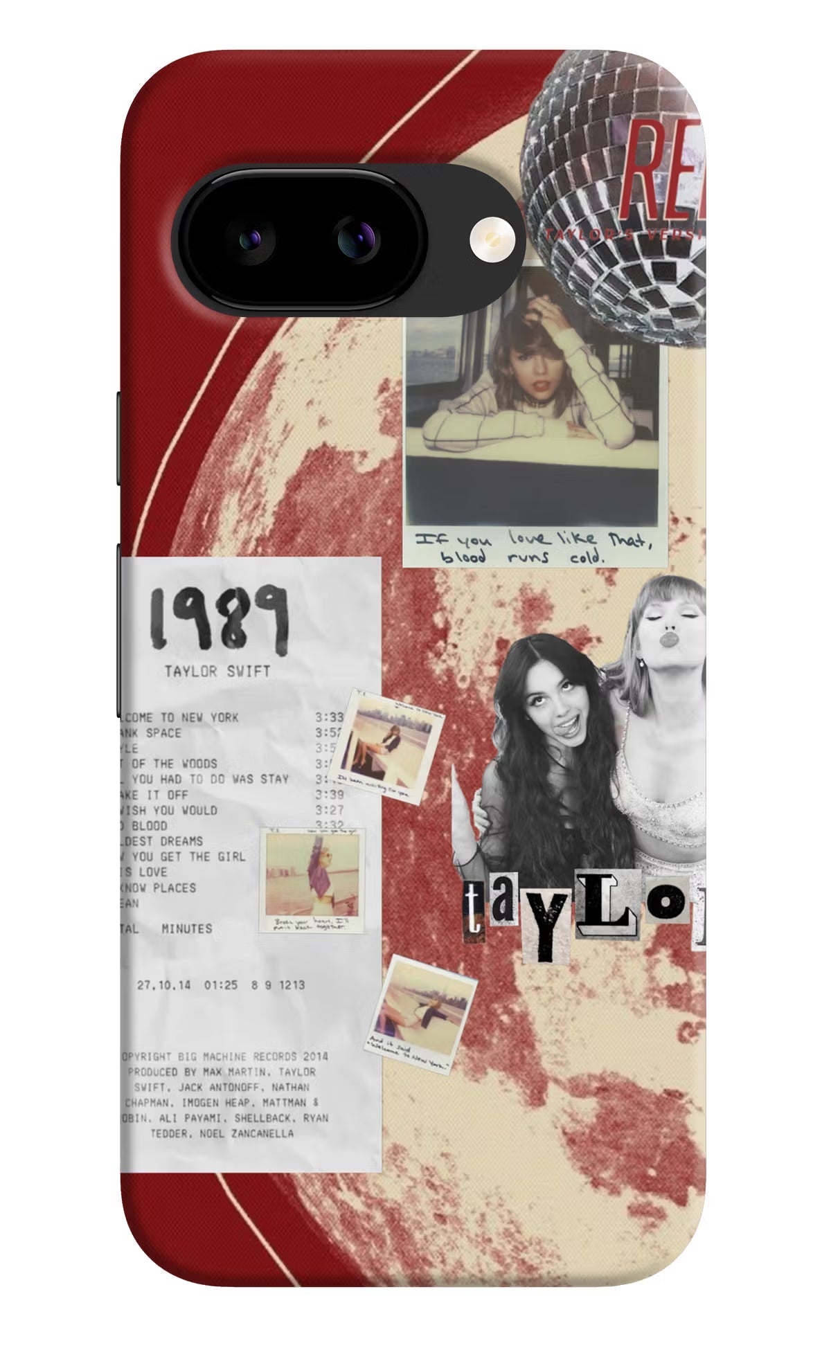 Taylor Swift Google Pixel 9a Back Cover Hard Case - Hello Swanky