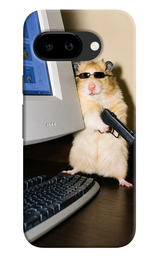 Hacker Hamster Google Pixel 9a Back Cover Hard Case - Hello Swanky
