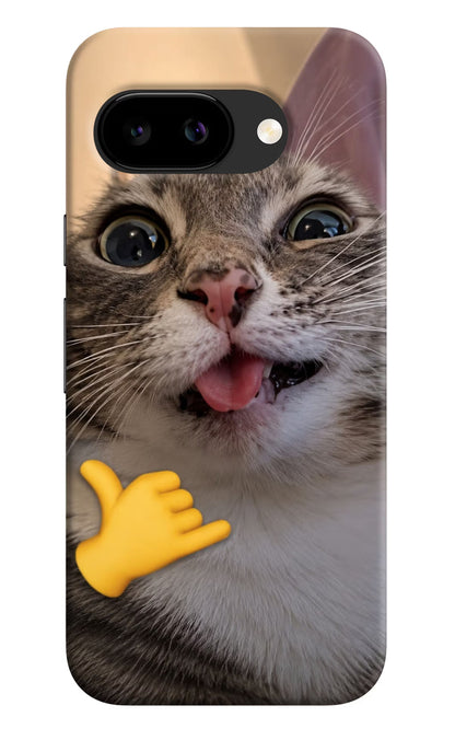 Silly Cat Call Google Pixel 9a Back Cover Hard Case - Hello Swanky