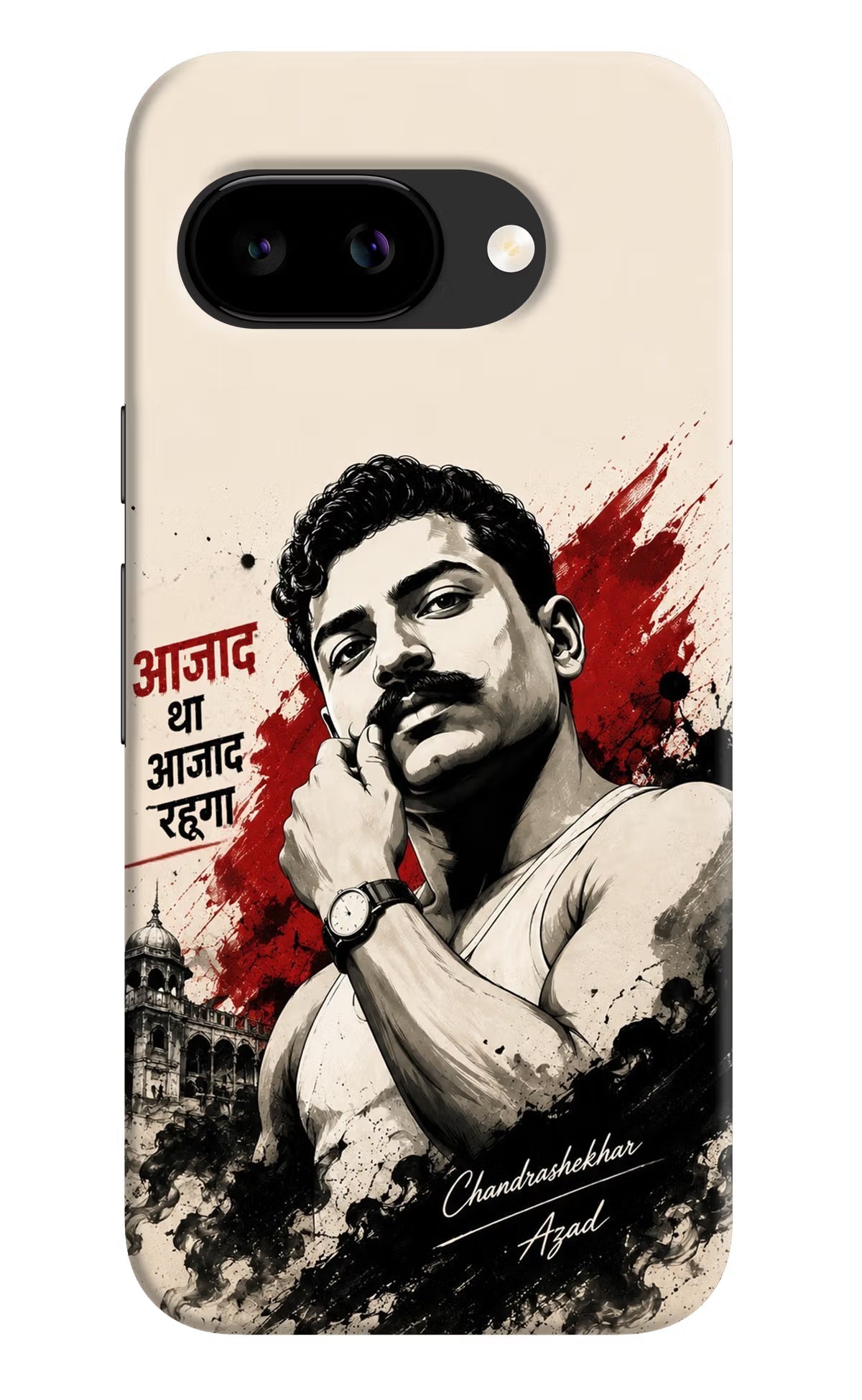 Chandrashekhar Azad Fearless Google Pixel 9a Back Cover Hard Case - Hello Swanky