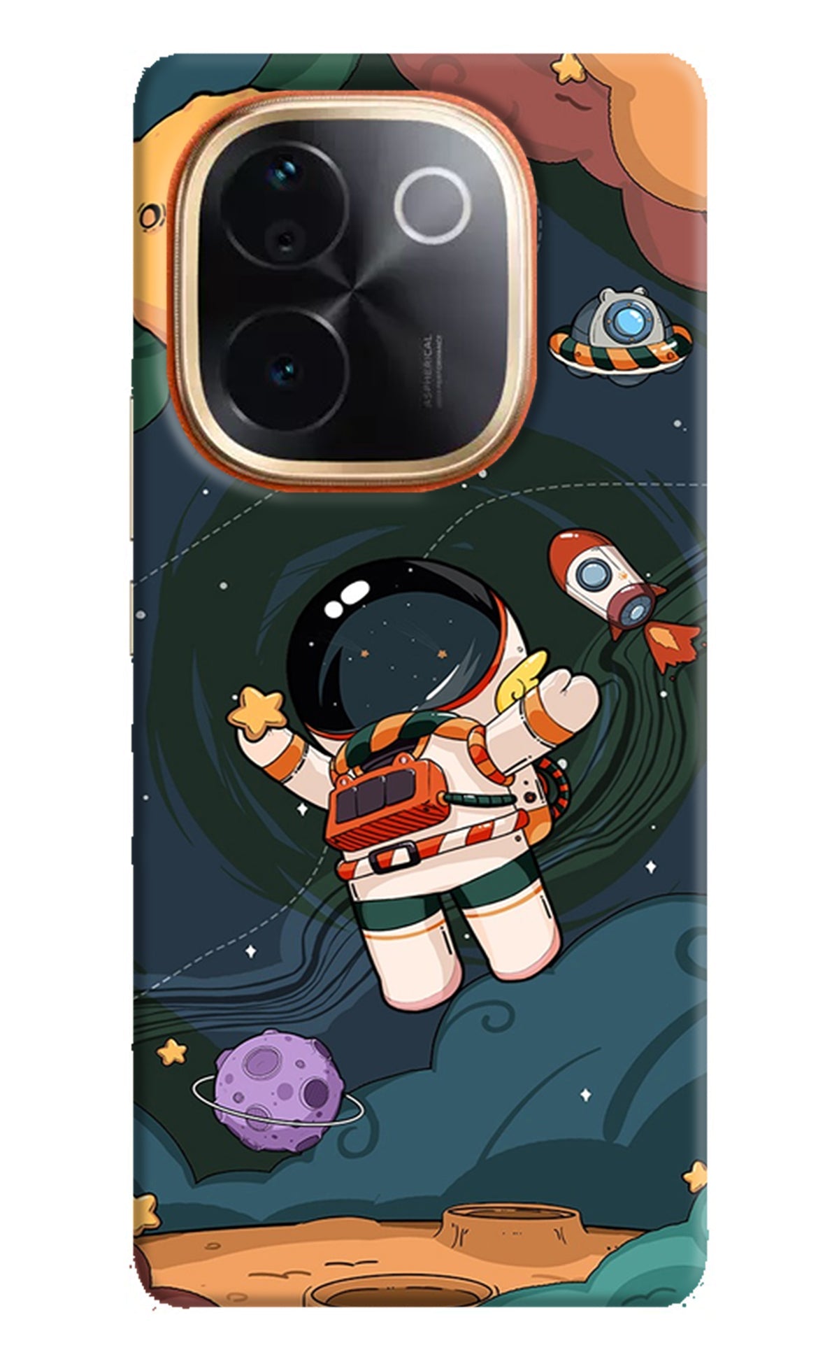 Cartoon Astronaut IQOO Z9S Pro 5G Back Cover