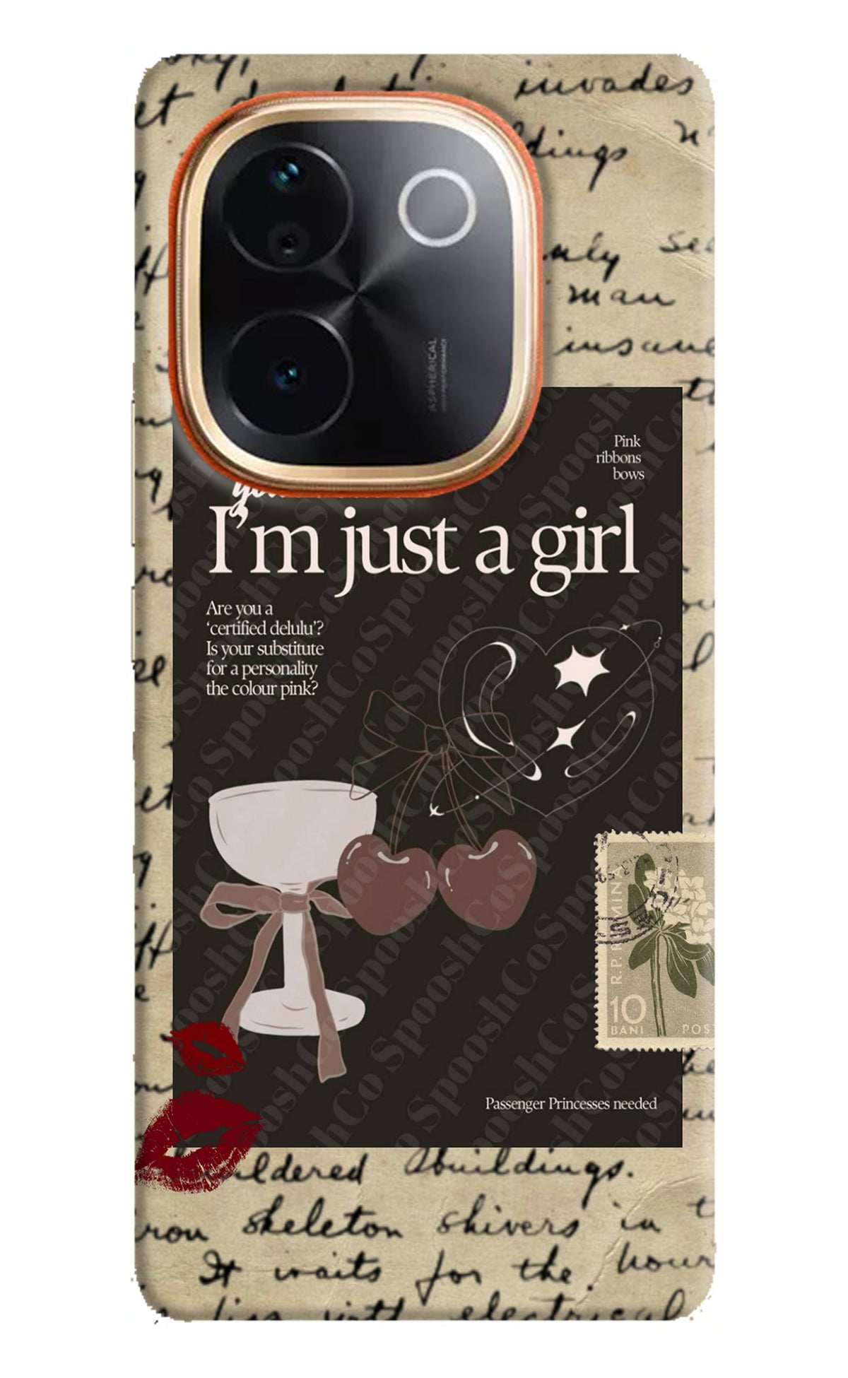 I am just a girl IQOO Z9S Pro 5G Back Cover