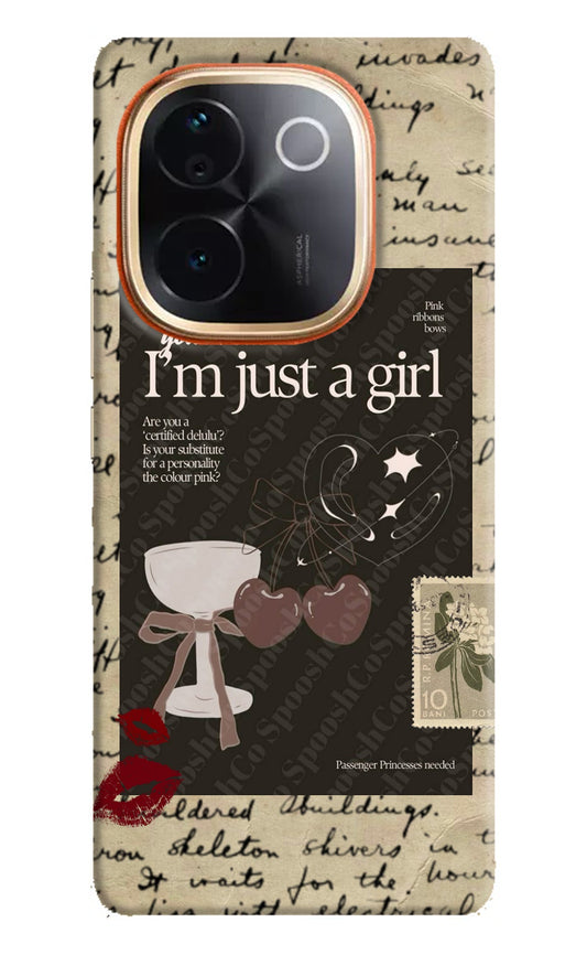 I am just a girl IQOO Z9S Pro 5G Back Cover