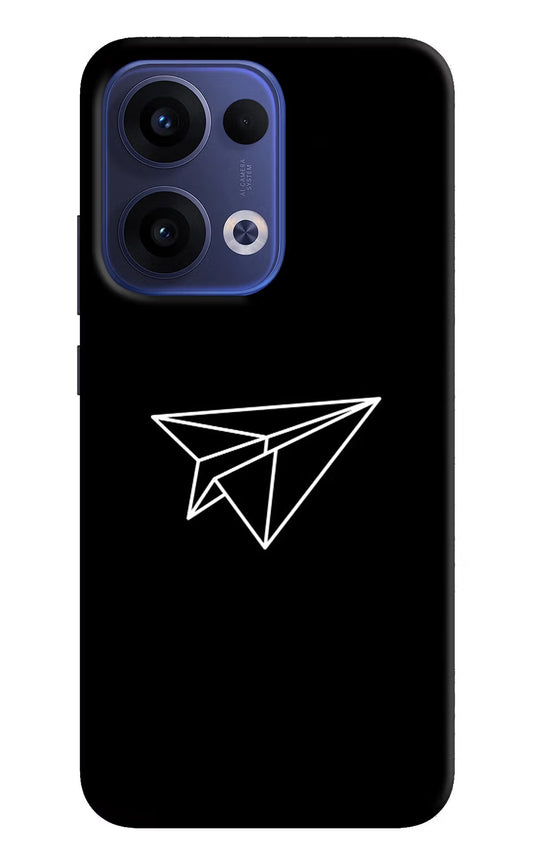 Paper Plane White Oppo Reno13 5G Back Cover