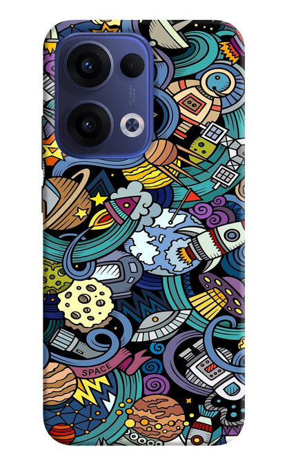 Space Abstract Oppo Reno13 5G Back Cover