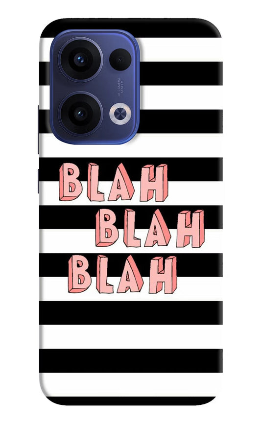 Blah Blah Blah Oppo Reno13 5G Back Cover