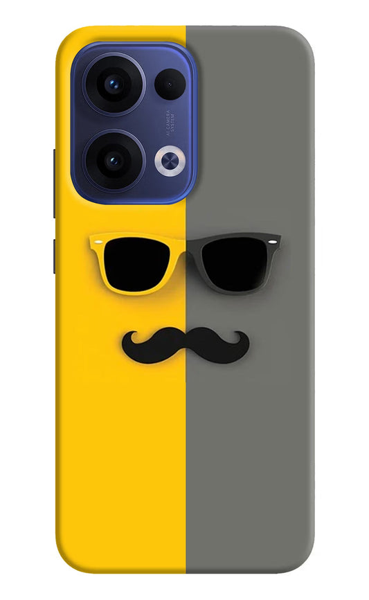 Sunglasses with Mustache Oppo Reno13 5G Back Cover