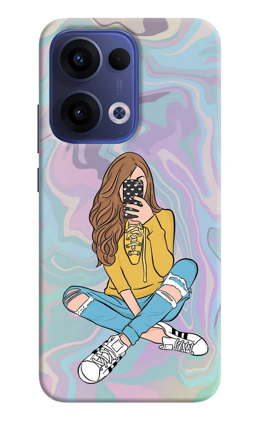 Selfie Girl Oppo Reno13 5G Back Cover