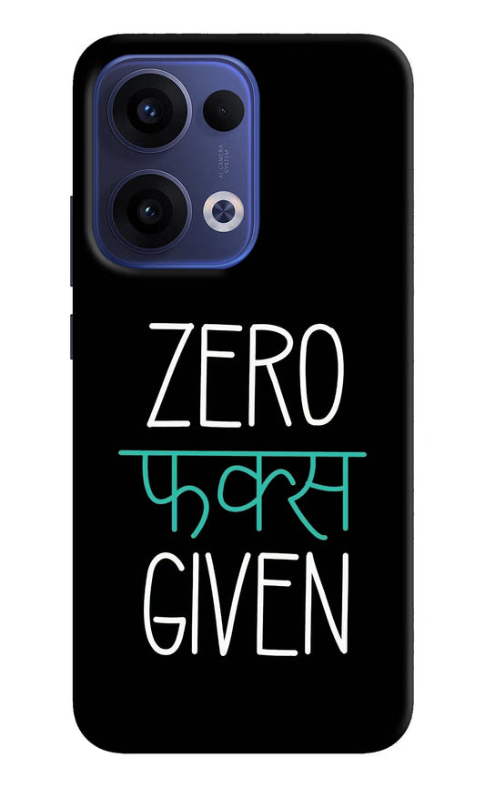 Zero Fucks Given Oppo Reno13 5G Back Cover