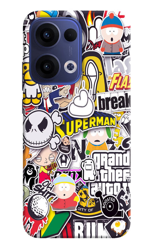 Sticker Bomb Oppo Reno13 5G Back Cover