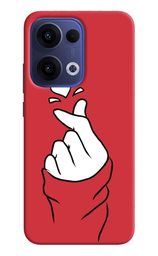 Korean Love Sign Oppo Reno13 5G Back Cover