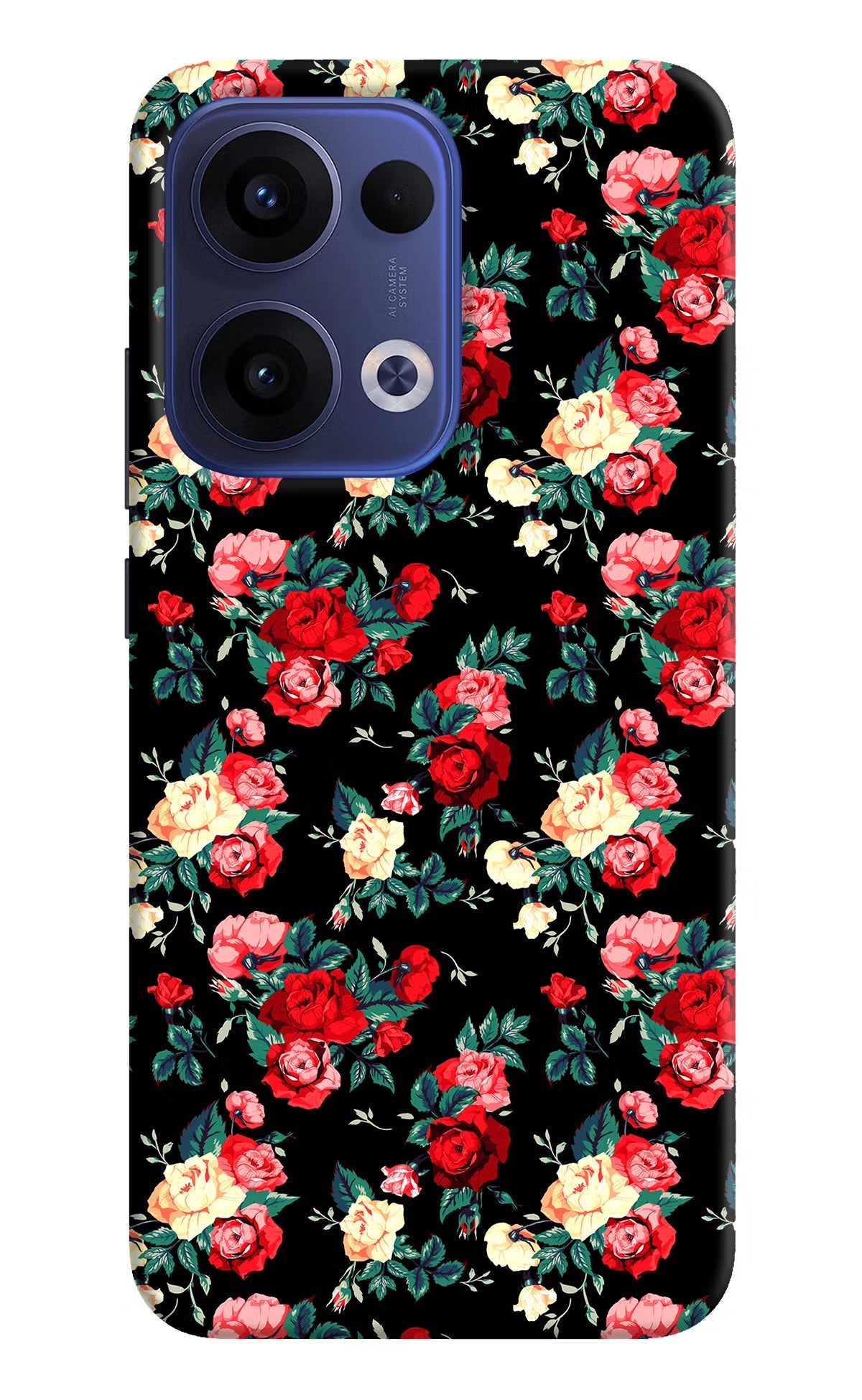 Rose Pattern Oppo Reno13 5G Back Cover