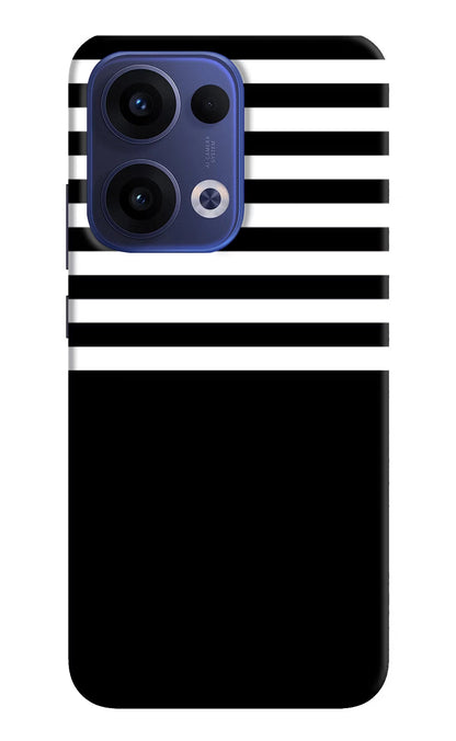Black and White Print Oppo Reno13 5G Back Cover