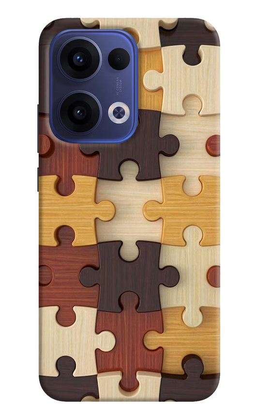 Wooden Puzzle Oppo Reno13 5G Back Cover