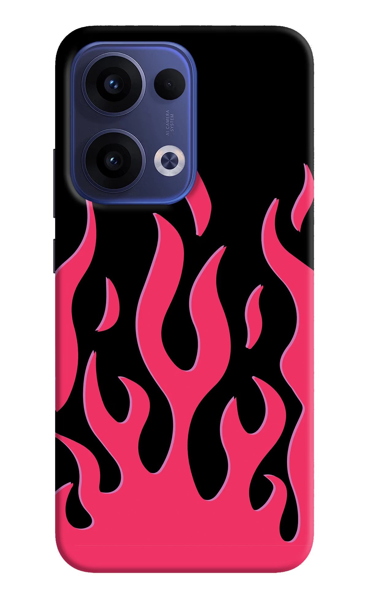 Fire Flames Oppo Reno13 5G Back Cover