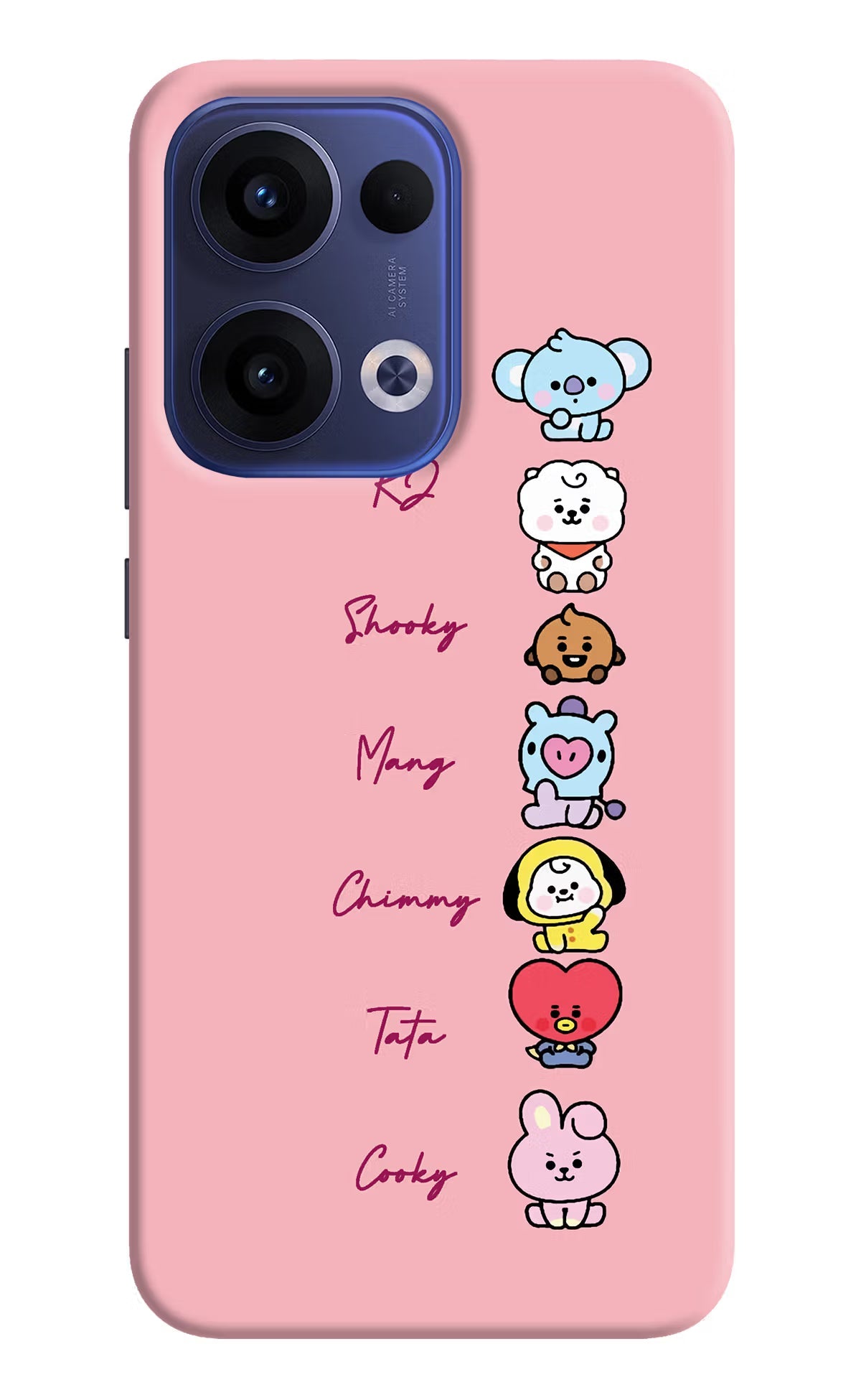 BTS names Oppo Reno13 5G Back Cover