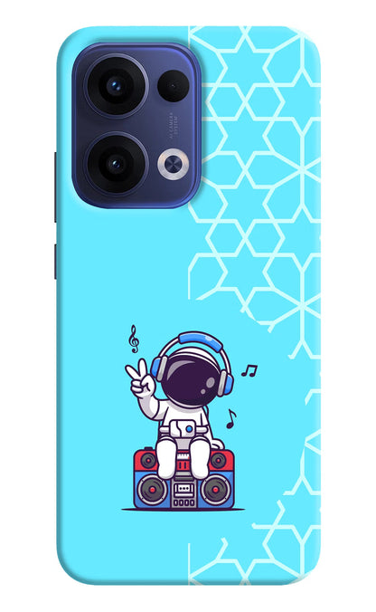 Cute Astronaut Chilling Oppo Reno13 5G Back Cover