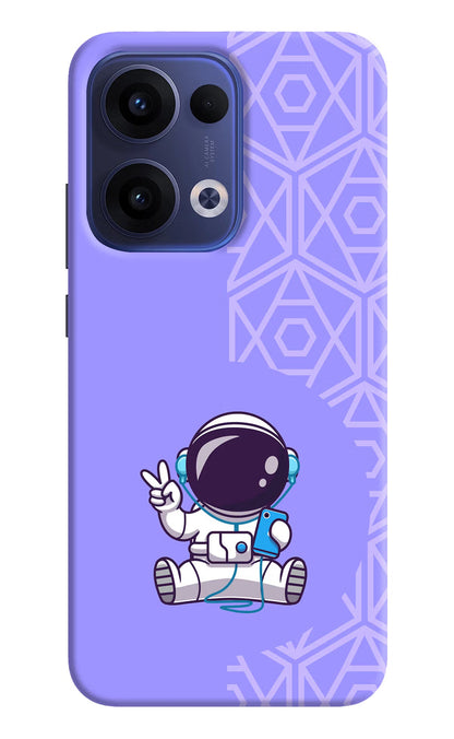 Cute Astronaut Chilling Oppo Reno13 5G Back Cover