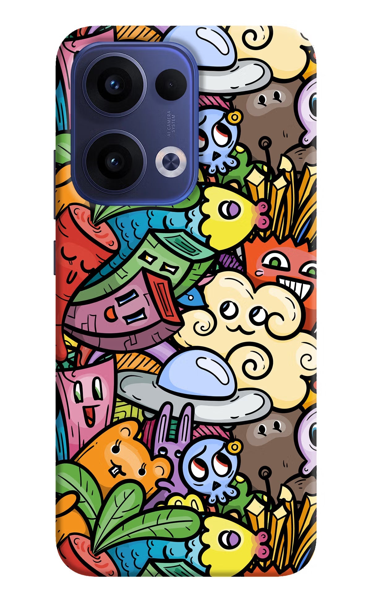 Veggie Doodle Oppo Reno13 5G Back Cover