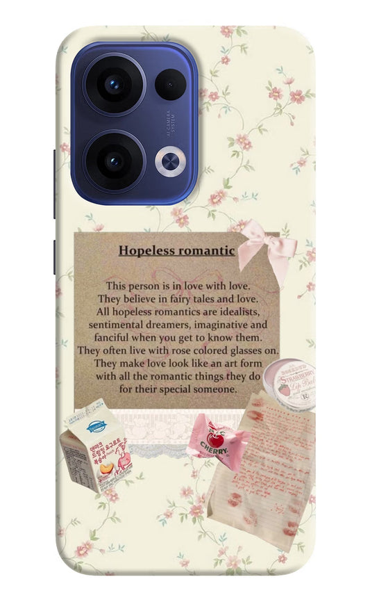 Hopeless Romantic Oppo Reno13 5G Back Cover