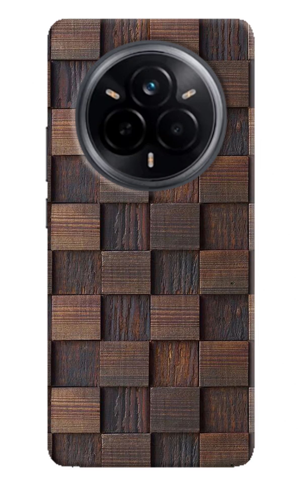 Wooden Cube Design Realme 14 Pro 5G Back Cover