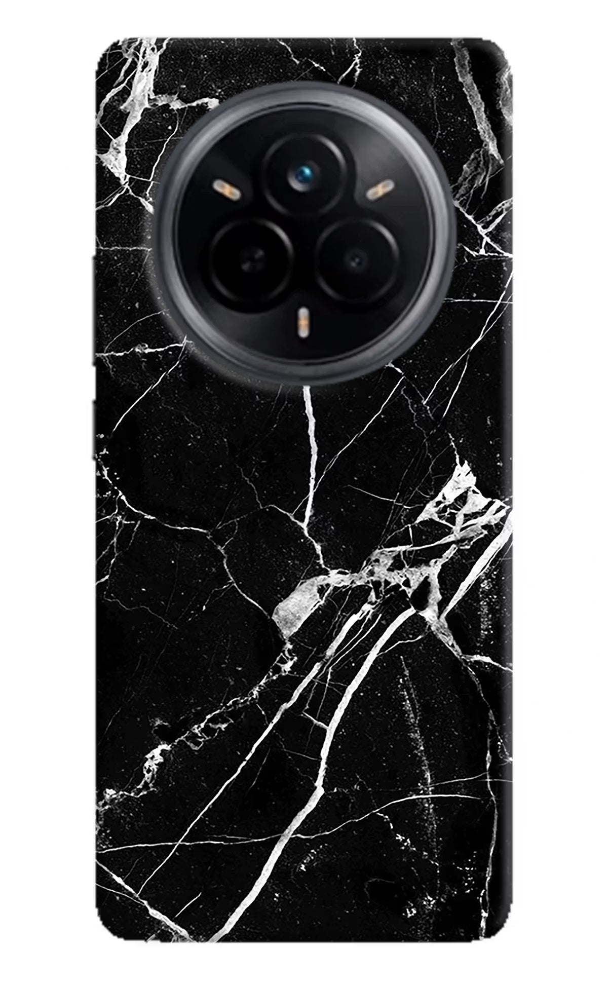 Black Marble Pattern Realme 14 Pro 5G Back Cover