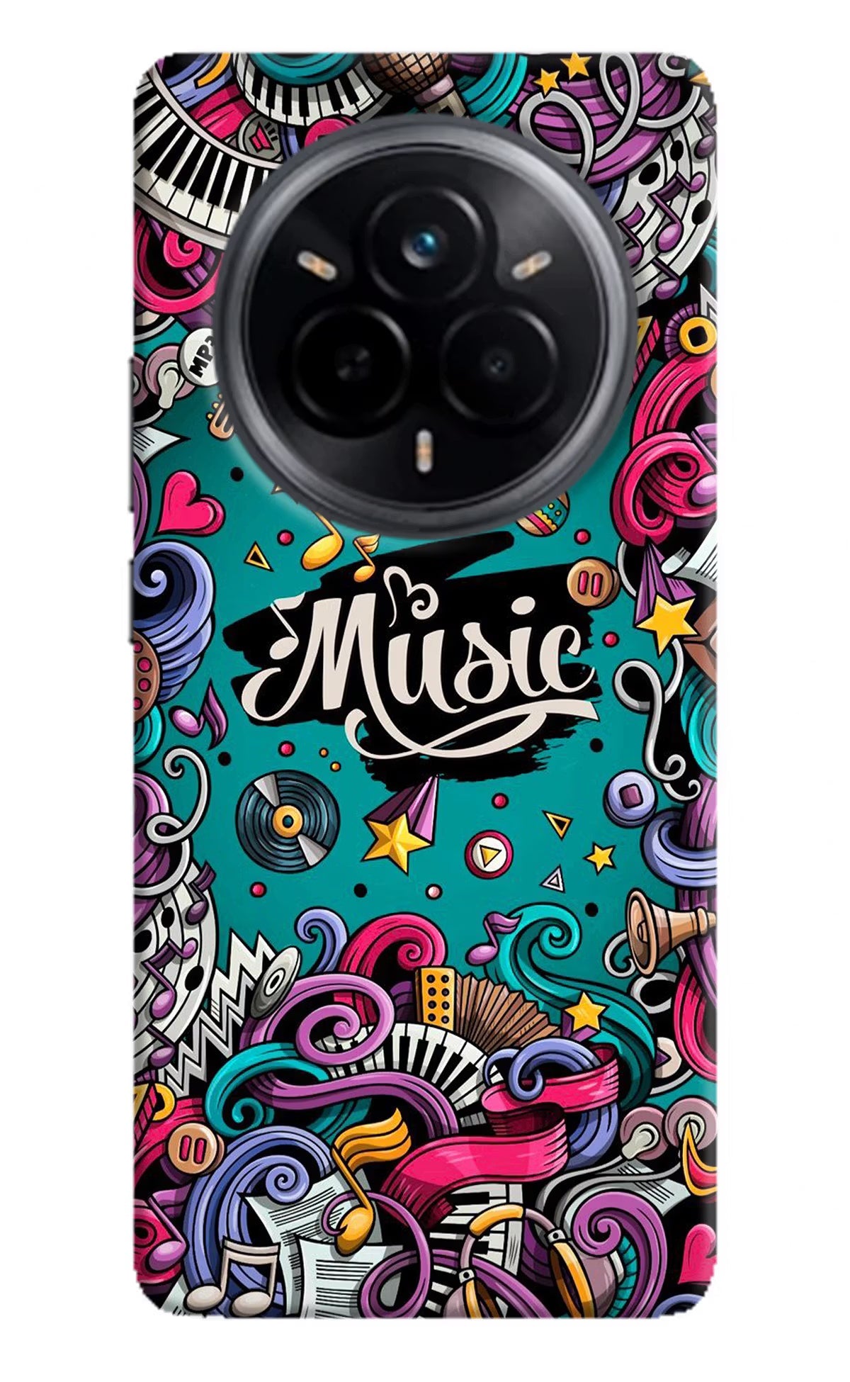 Music Graffiti Realme 14 Pro 5G Back Cover