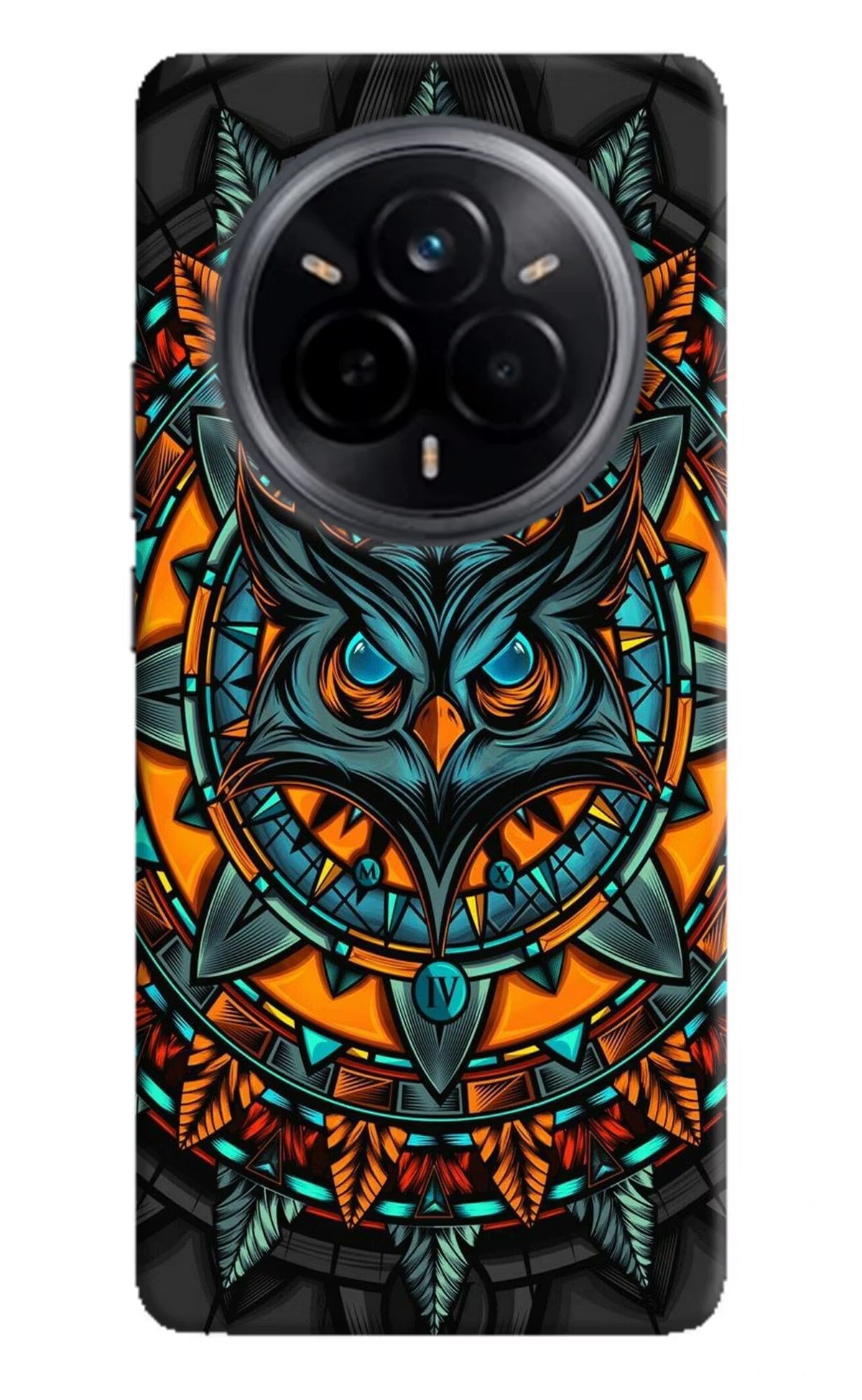 Angry Owl Art Realme 14 Pro 5G Back Cover