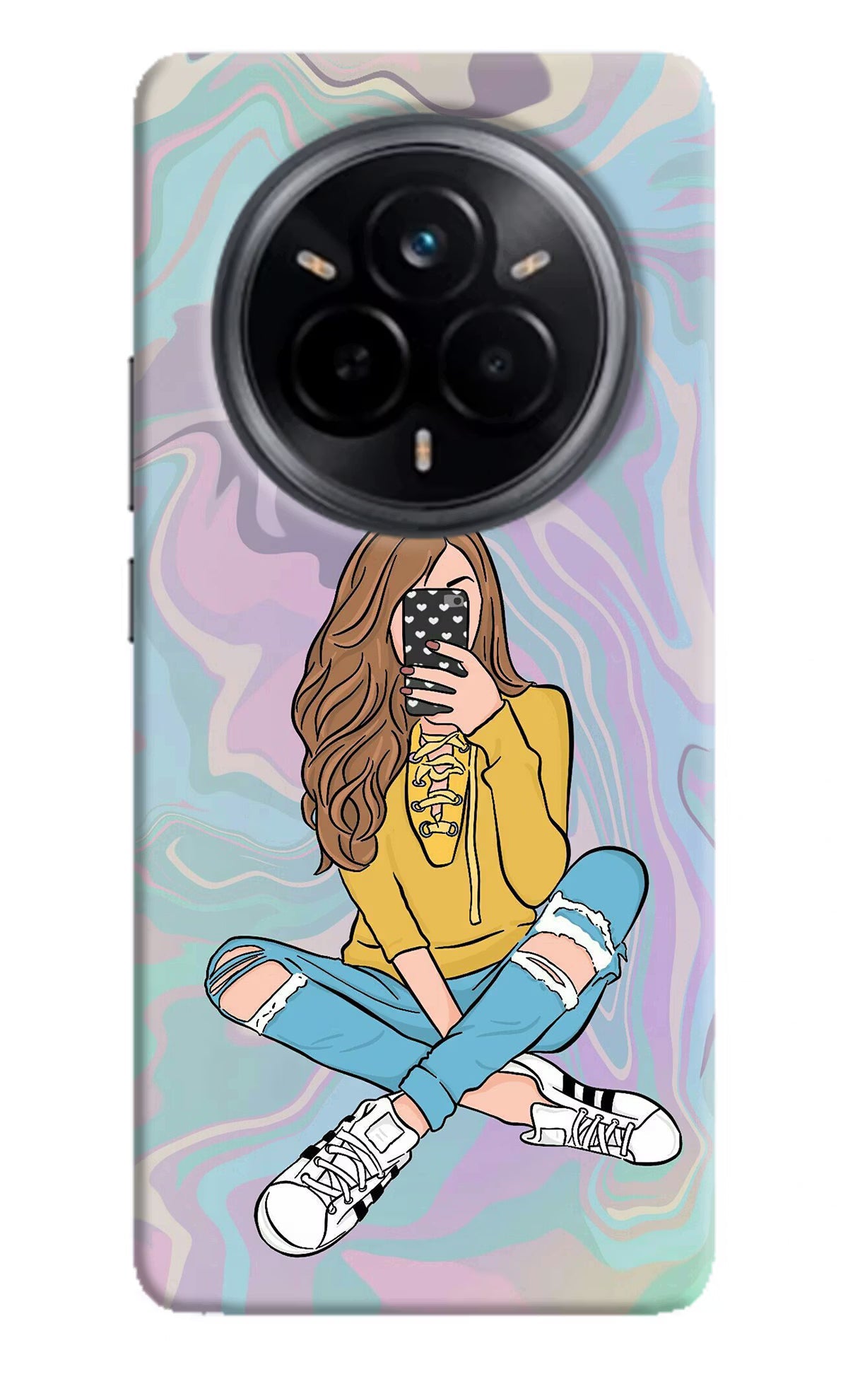Selfie Girl Realme 14 Pro 5G Back Cover