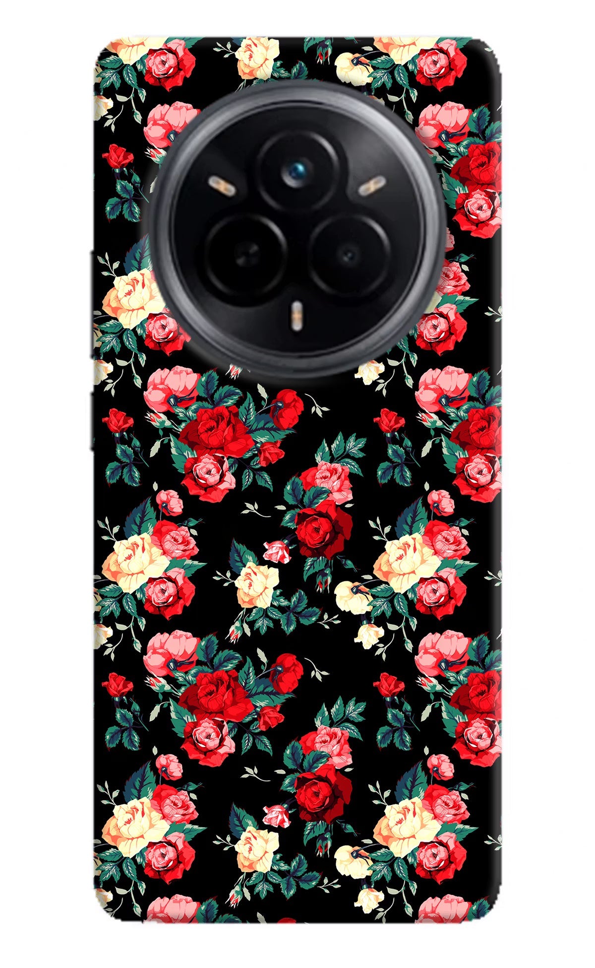 Rose Pattern Realme 14 Pro 5G Back Cover