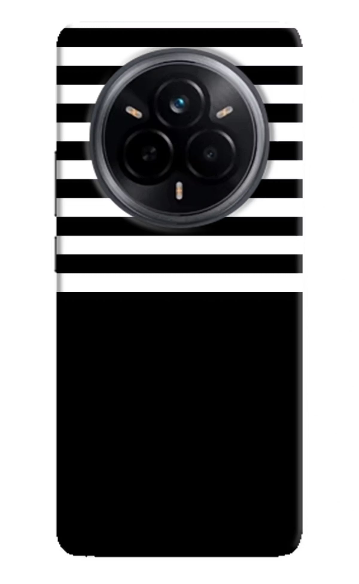 Black and White Print Realme 14 Pro 5G Back Cover