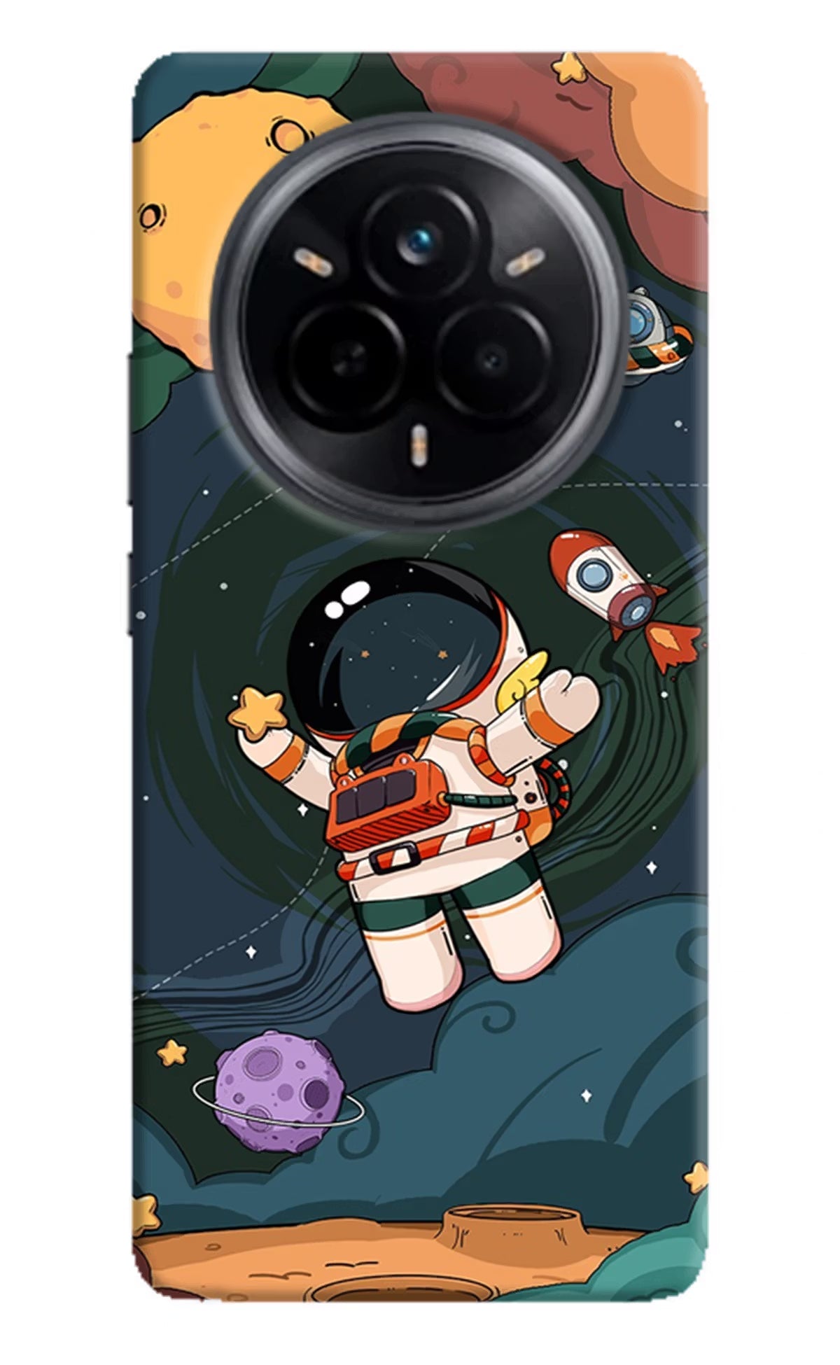 Cartoon Astronaut Realme 14 Pro 5G Back Cover