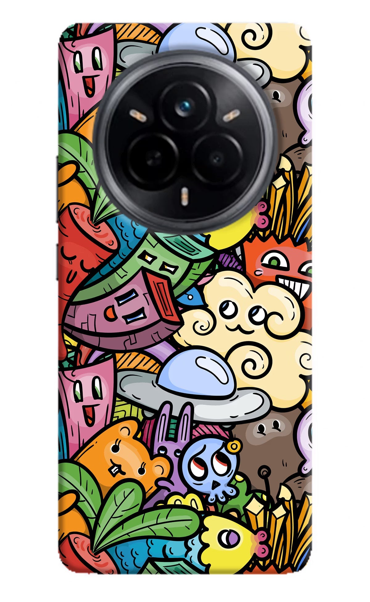 Veggie Doodle Realme 14 Pro 5G Back Cover