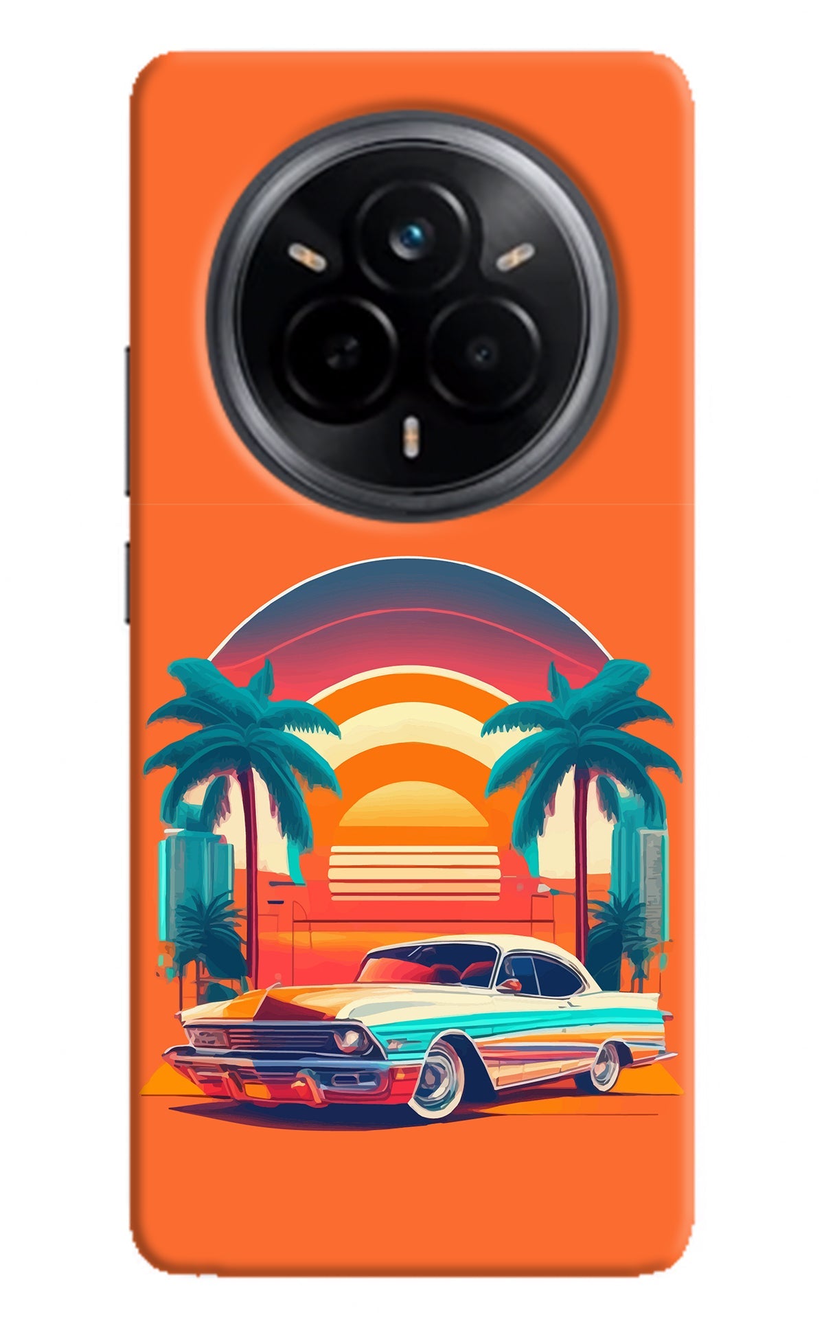 Palm Drive 80s Realme 14 Pro 5G Back Cover