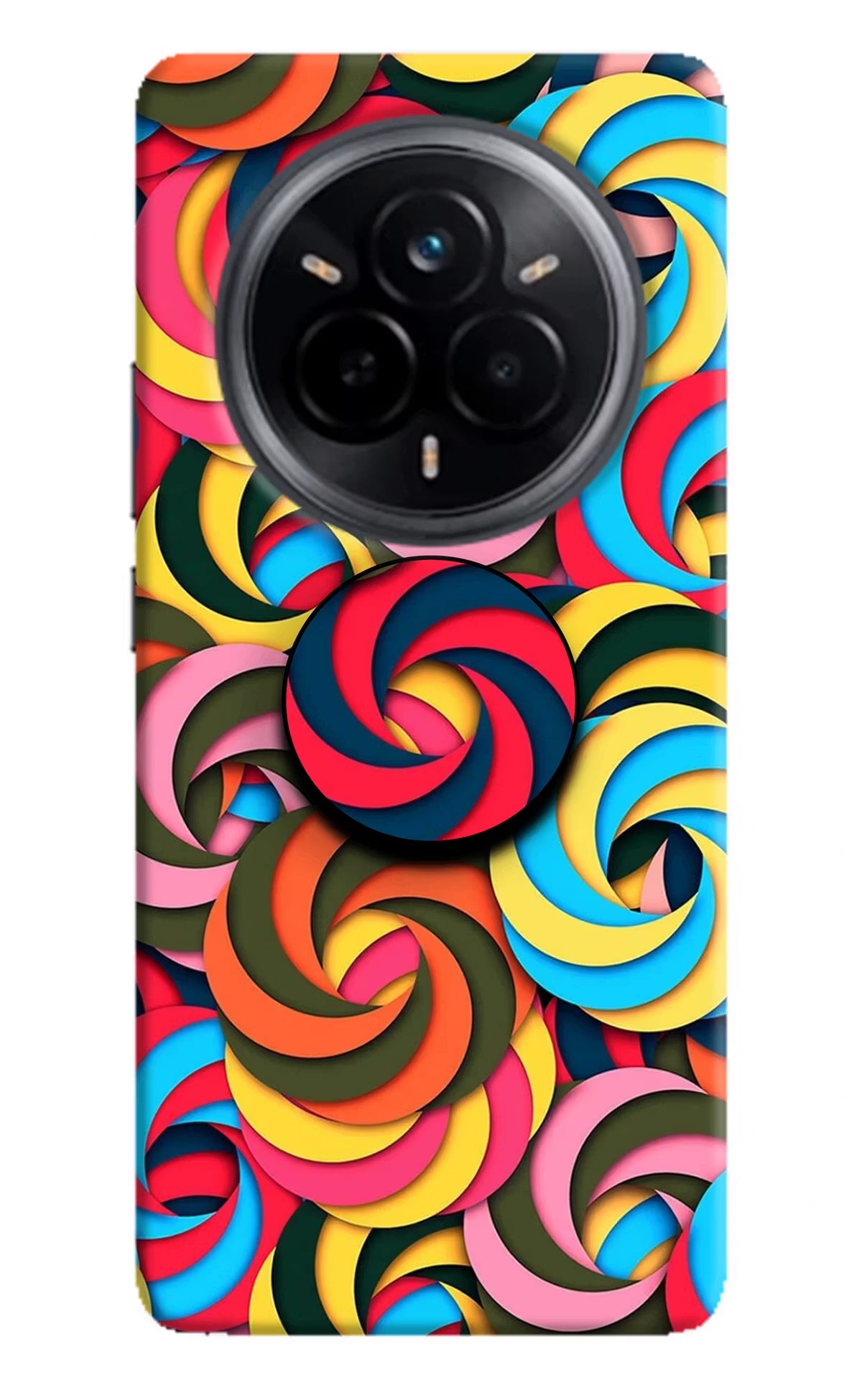 Spiral Pattern Realme 14 Pro 5G Pop Case
