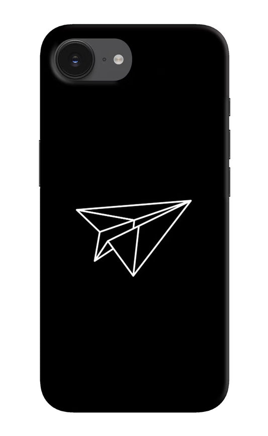 Paper Plane White iPhone 16e Back Cover