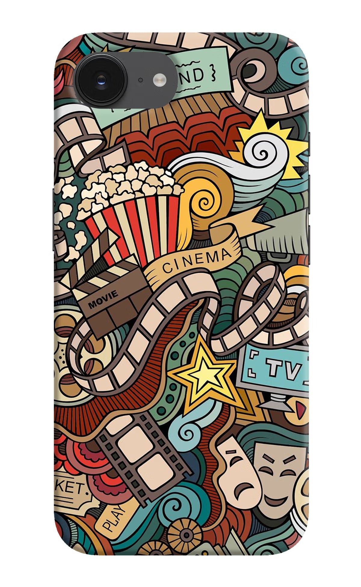 Cinema Abstract iPhone 16e Back Cover