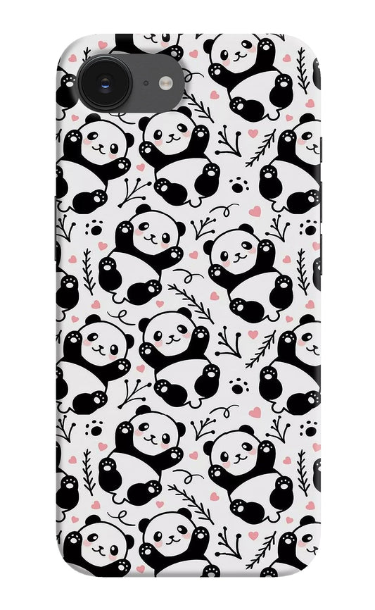 Cute Panda iPhone 16e Back Cover